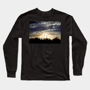 Clouds at Dusk, Brighton Beach Long Sleeve T-Shirt